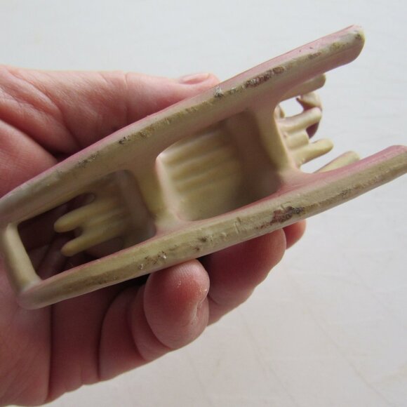 Vintage Boy and Egg Sleigh Small Ceramic Pot - Picture 5 of 5